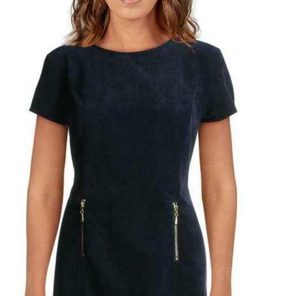 Hope & Harlow Corduroy Double Zipper Party Dress - Picture 2 of 3